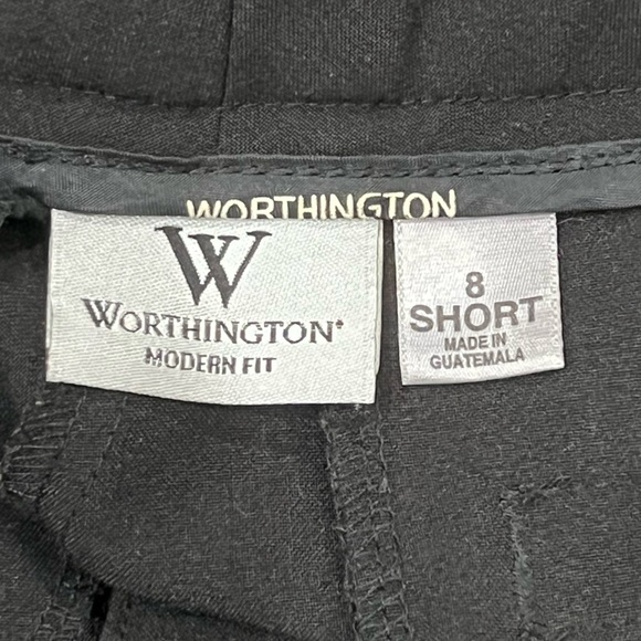 Worthington Black Wide Leg Pants Size 8 Short Women's - Picture 2 of 5